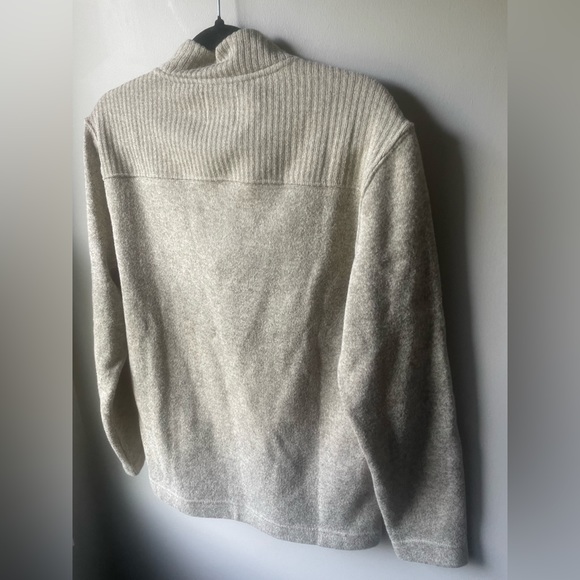 Cream tan color men’s sweater size medium very classy and casual like new! - Picture 5 of 5